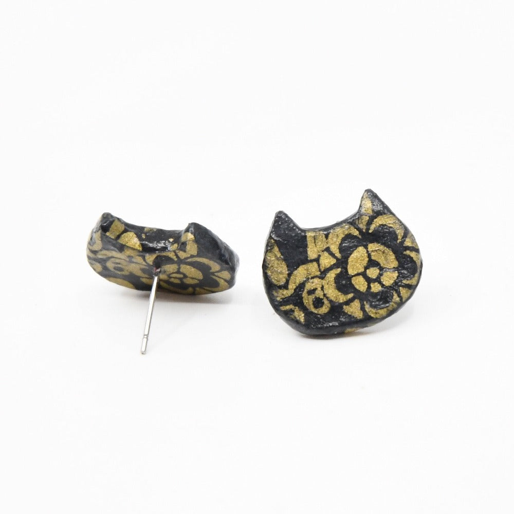 Cat Stud Earrings